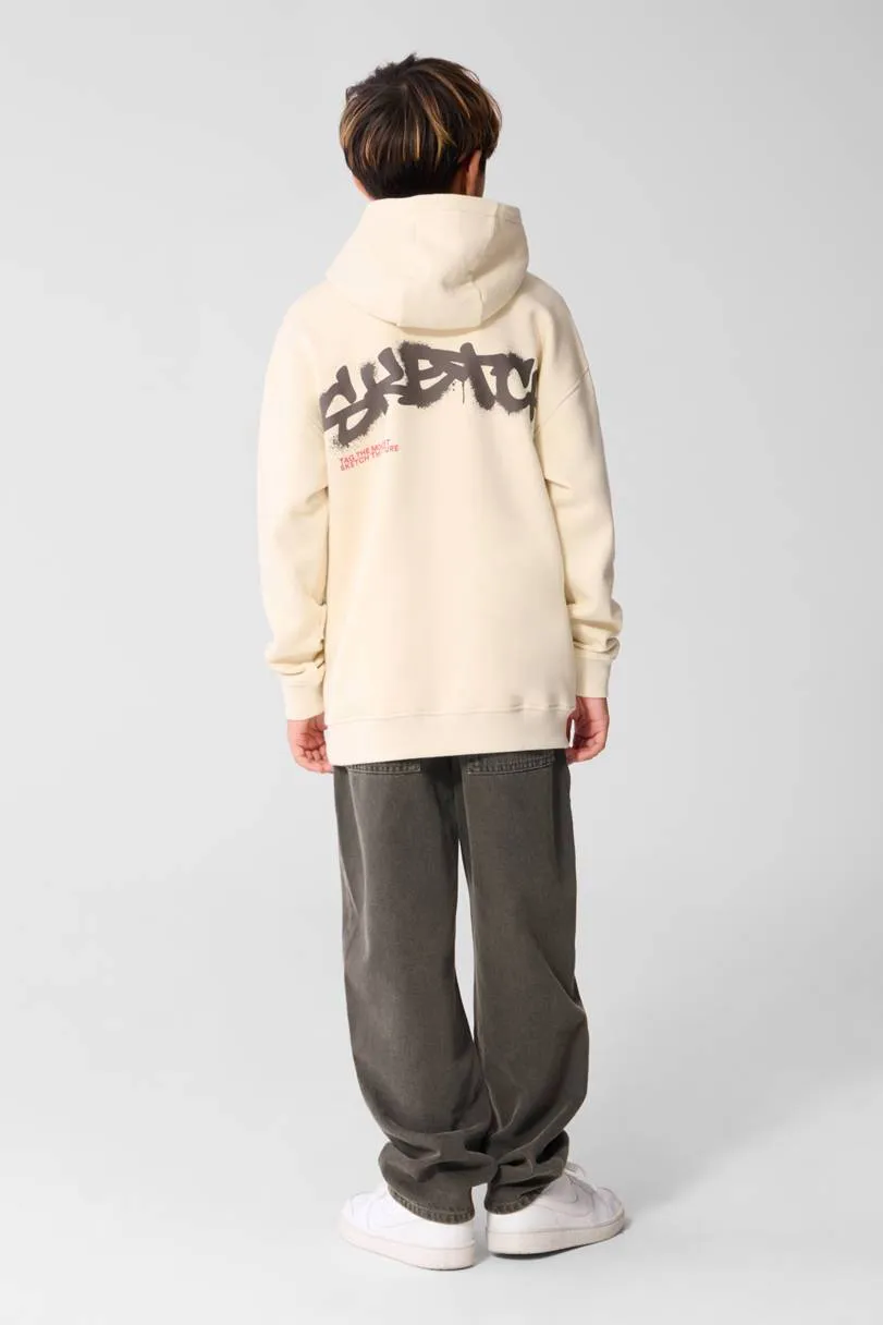 Shoeby hoodie met tekstprint - off white, foto 7