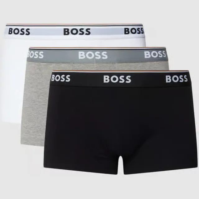 Boss Power boxershorts 3-pack middengrijs middengrijs gemêleerd, foto 2