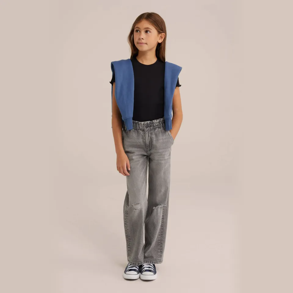 WE Fashion T-shirt zwart meisjes, foto 6