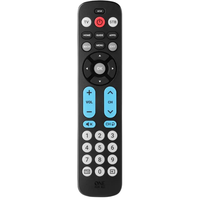 OneForAll URC6821 Afstandsbediening Zwart