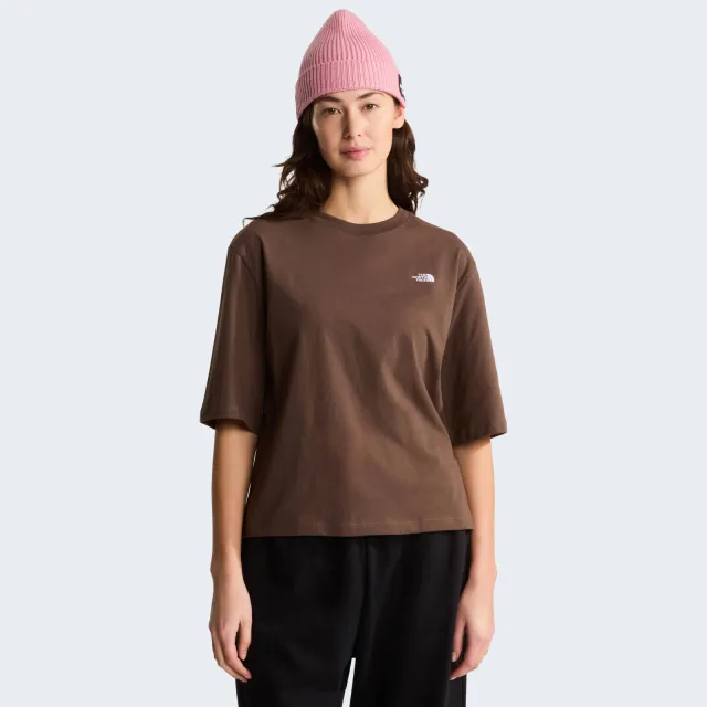 The North Face Essential Simple Dome Boxy T-shirt bruin