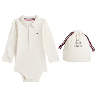 Tommy Hilfiger katoenen romper - offwhite, foto 2