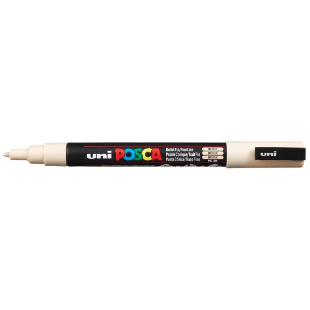 Posca marker met conische punt schrijfdikte fijn beige