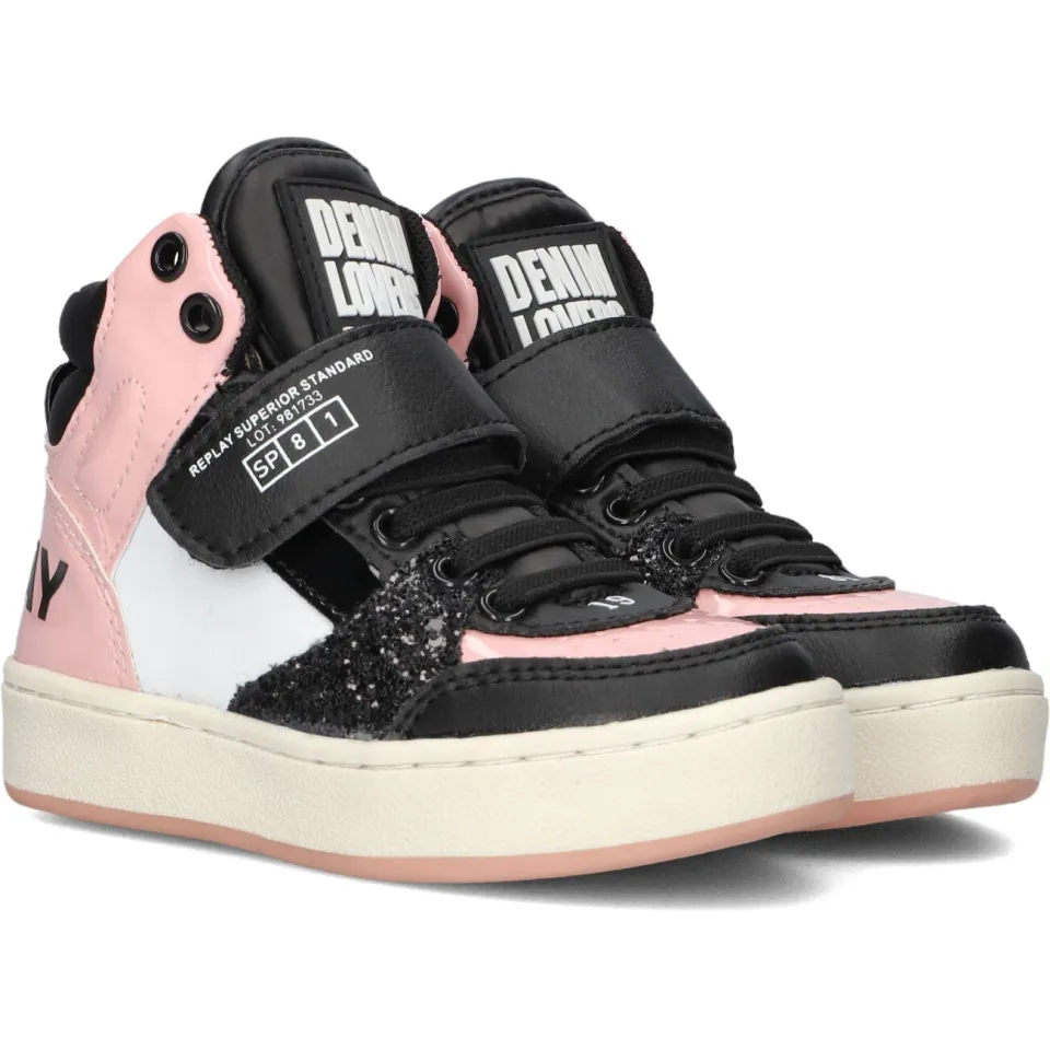 Replay Cobra Kid 1 hoge sneakers roze, foto 3