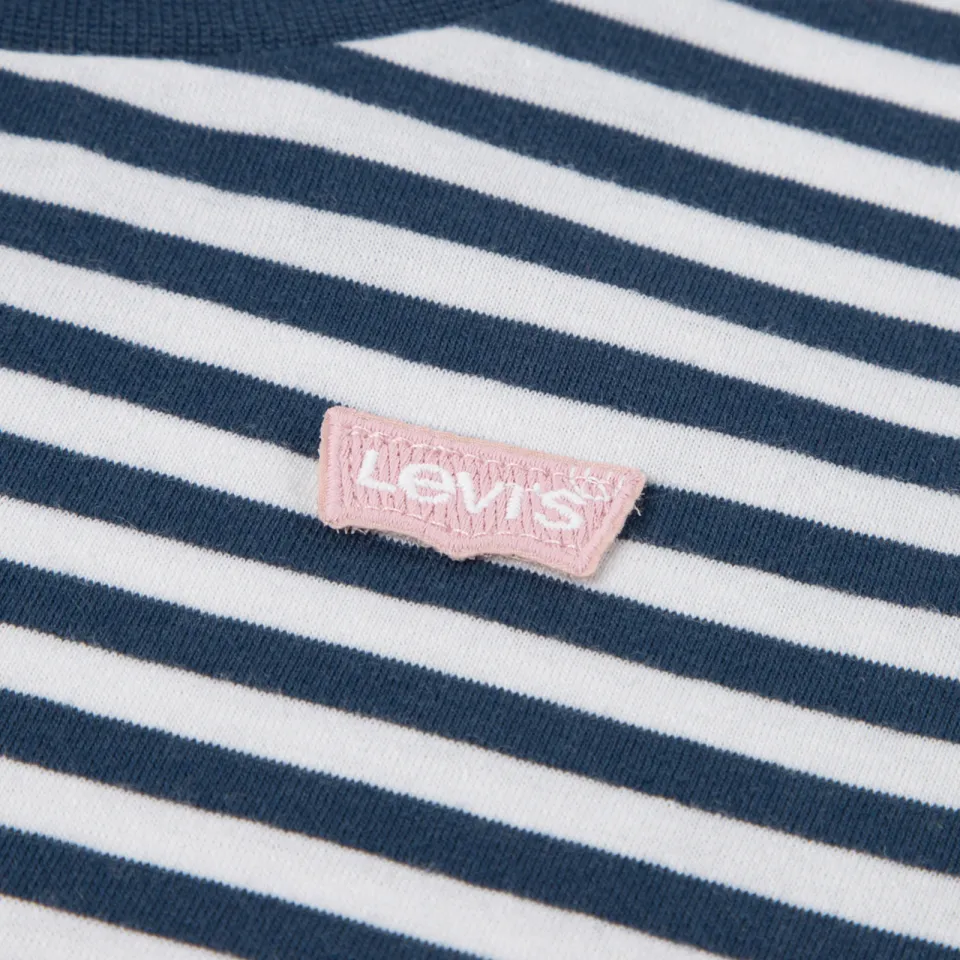 Levi's Kids gestreepte longsleeve donkerblauw donkerblauw / wit, foto 5