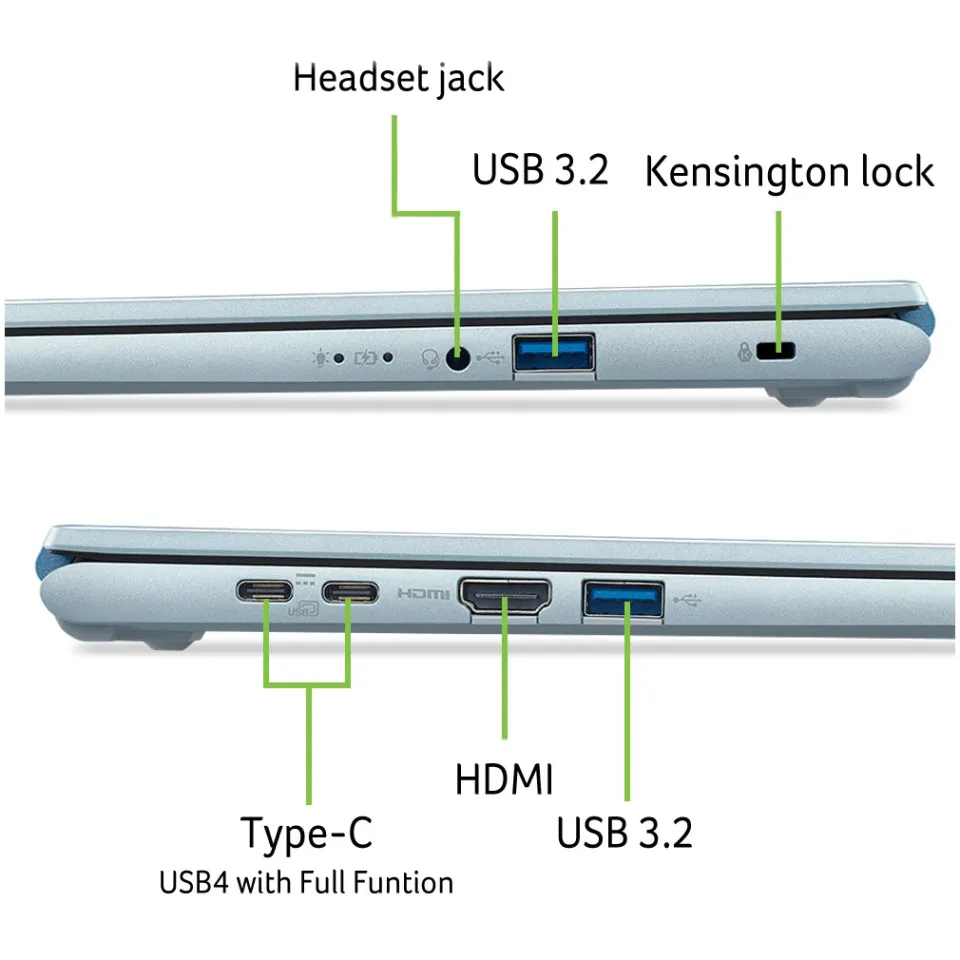 Acer Aspire Go 15 AG15-72P-58MP laptop blauw, foto 3