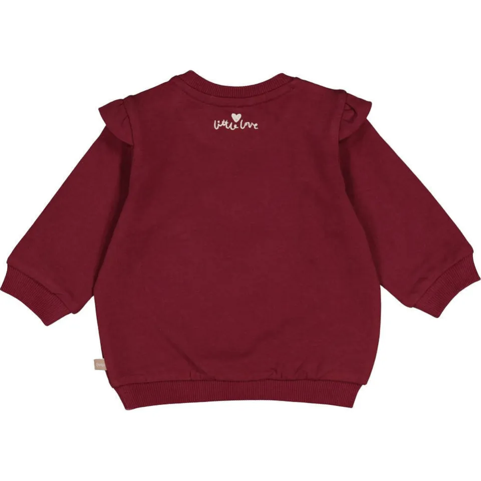 Feetje sweater My Little Love - bordeaux/wit, foto 3