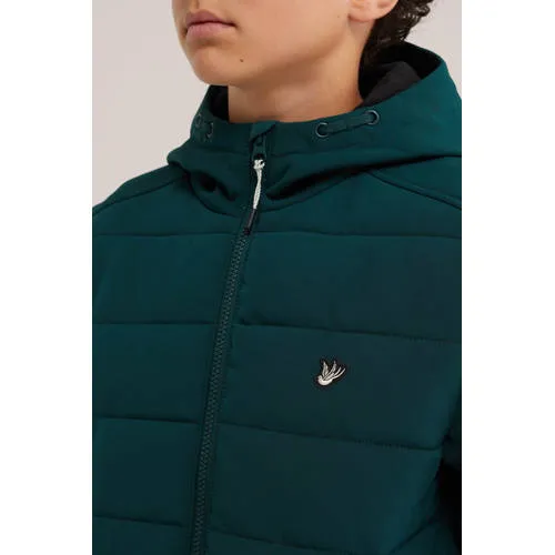 WE Fashion softshell jas donkergroen, foto 5