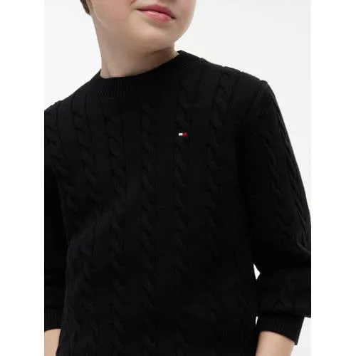 Tommy Hilfiger gebreide trui zwart, foto 5