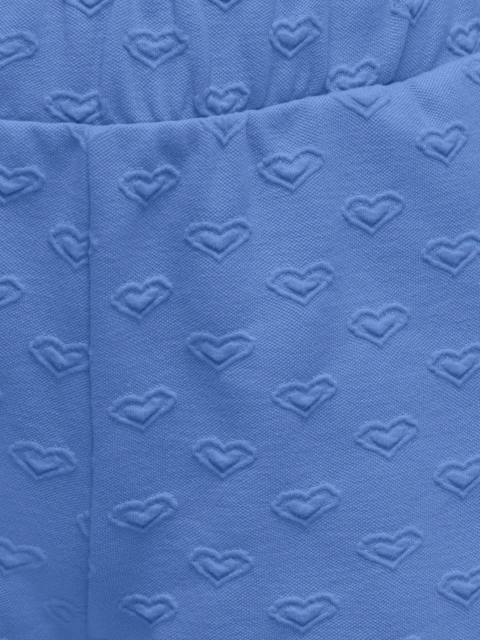 Only wide leg short met hartjes blauw, foto 4