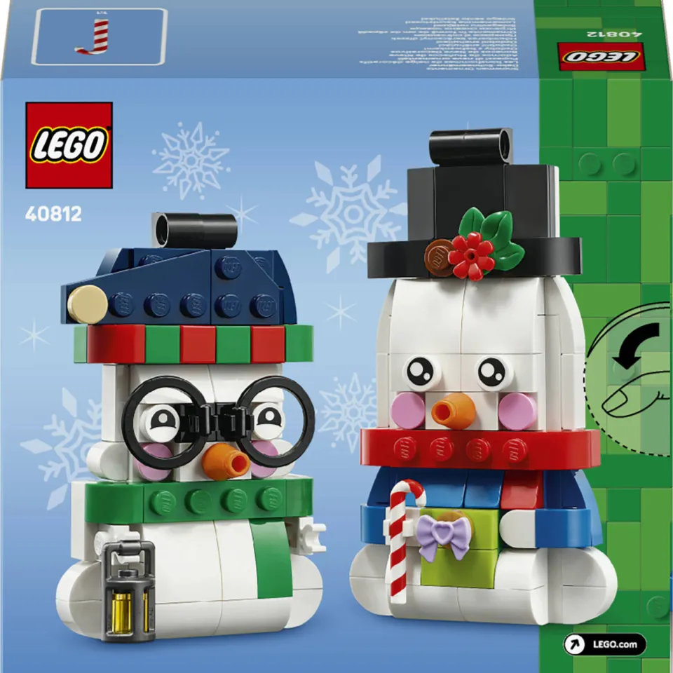 Lego Seasons and Occasions Sneeuwpopornamenten - Kerstversiering en Bouwpakket voor Kinderen 40812, foto 5