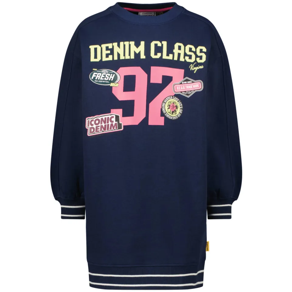 Vingino Padine midi sweatjurk donkerblauw, foto 2