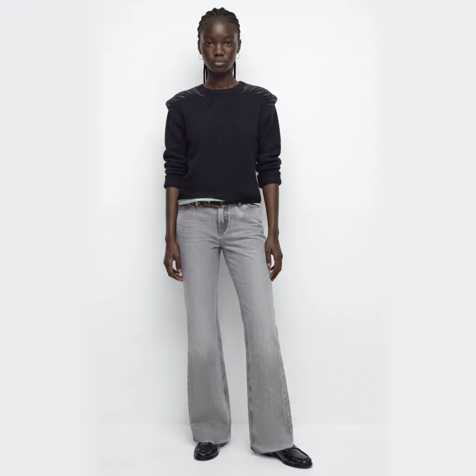 Mango TEEN gebreide trui - zwart, foto 3