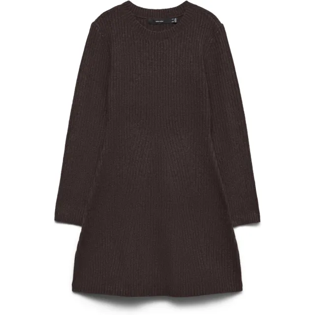 Vero Moda Josanna gebreide jurk chocoladebruin, foto 3