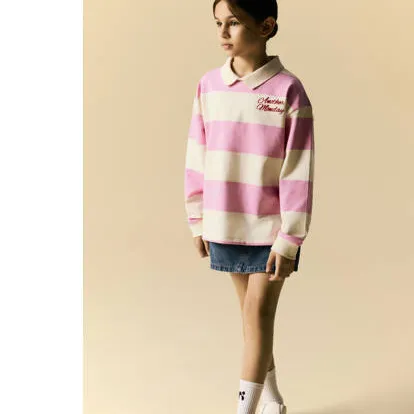 NAME IT KIDS gestreepte sweater - roze, foto 3