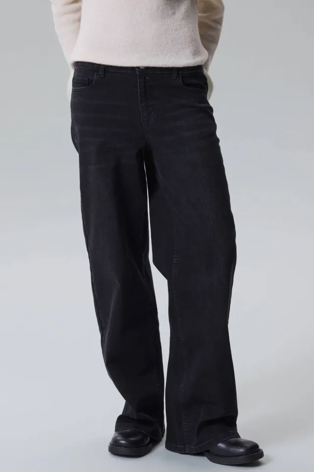 LMTD wide leg jeans - zwart, foto 5