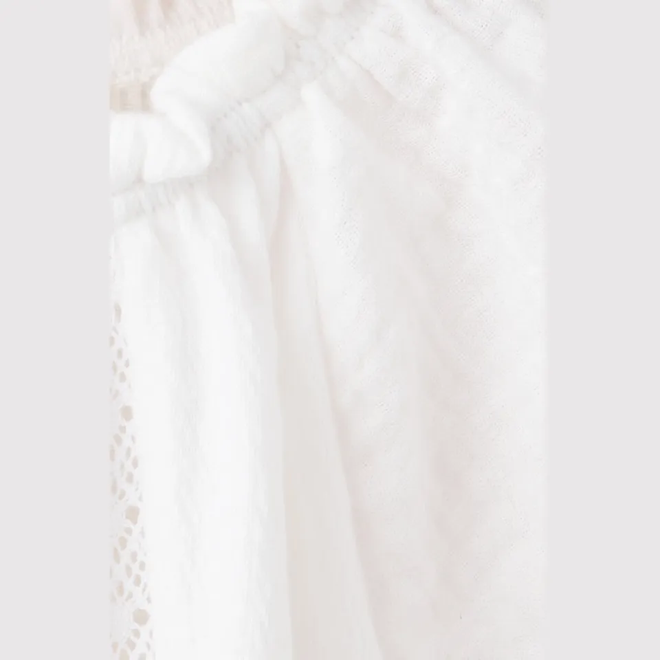 Mango Kids blousetop met ruches wit, foto 5