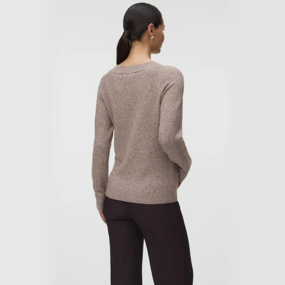 Vero Moda MATERNITY zwangerschaps trui gebreid lichtbruin, foto 4