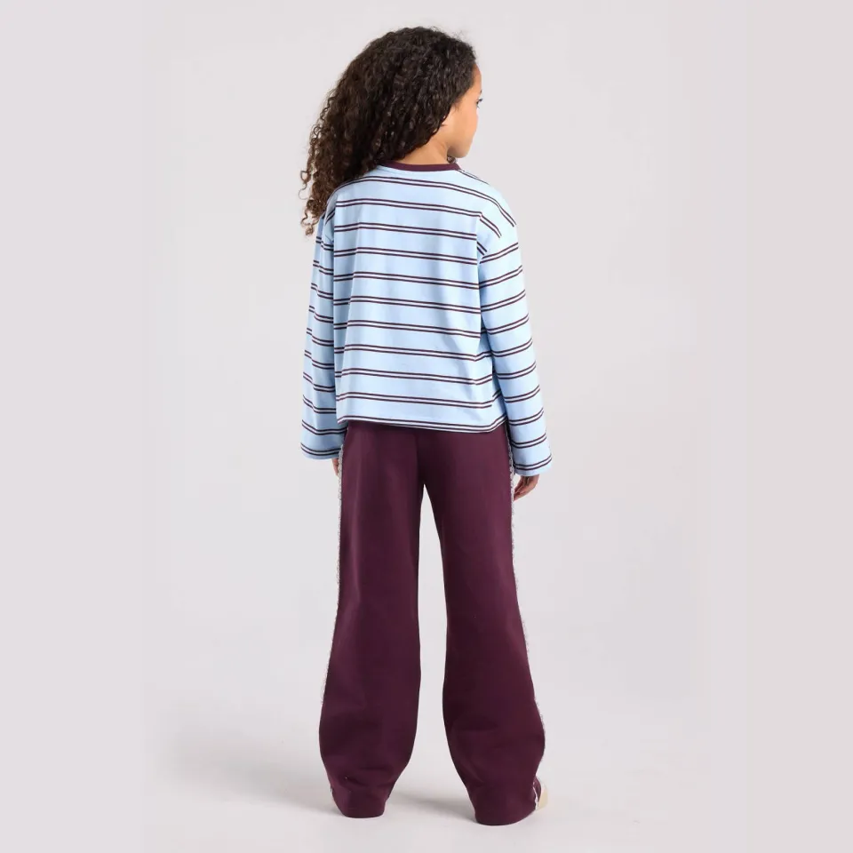 America Today Lexi Jr gestreepte longsleeve lichtblauw lichtblauw/donkerblauw, foto 5