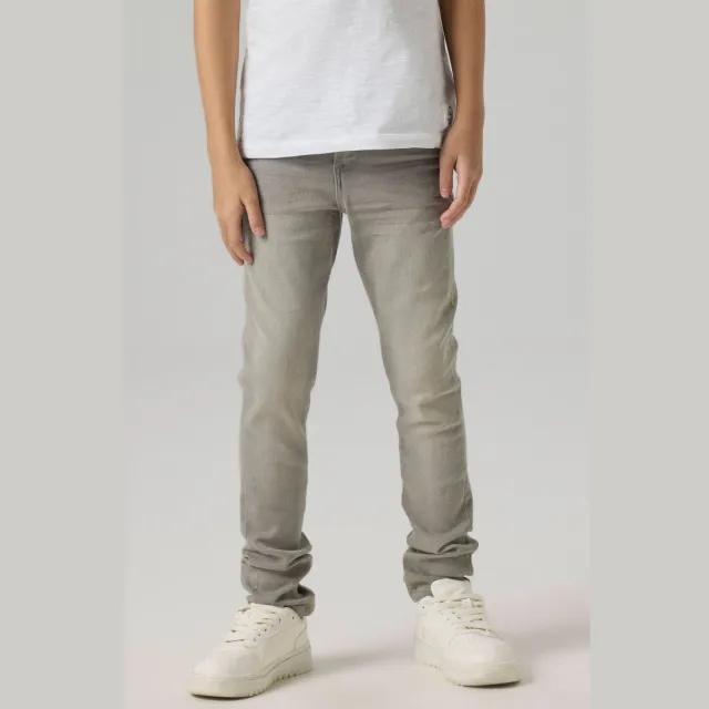 NAME IT KIDS slim fit jeans NKMSILAS grijs Medium Grey Denim