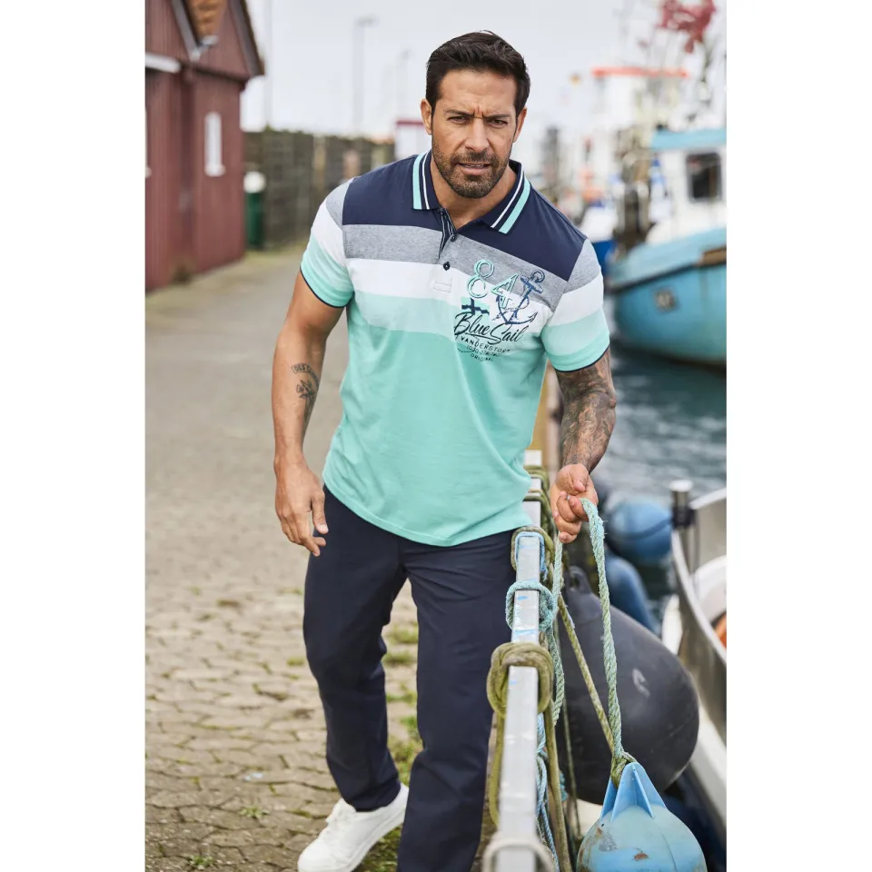 Jan Vanderstorm polo Plus Size SNORSE turquoise, foto 5