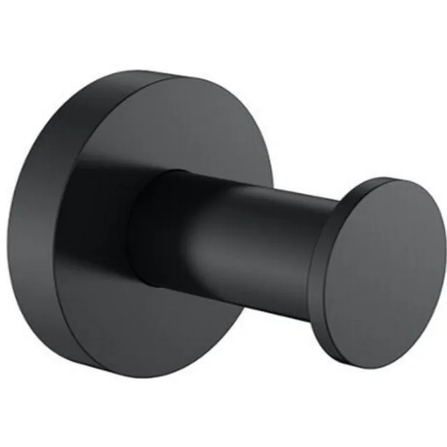 Sanilux Handdoekhaak Sanilux Mia Rond Mat Zwart (Per Stuk)