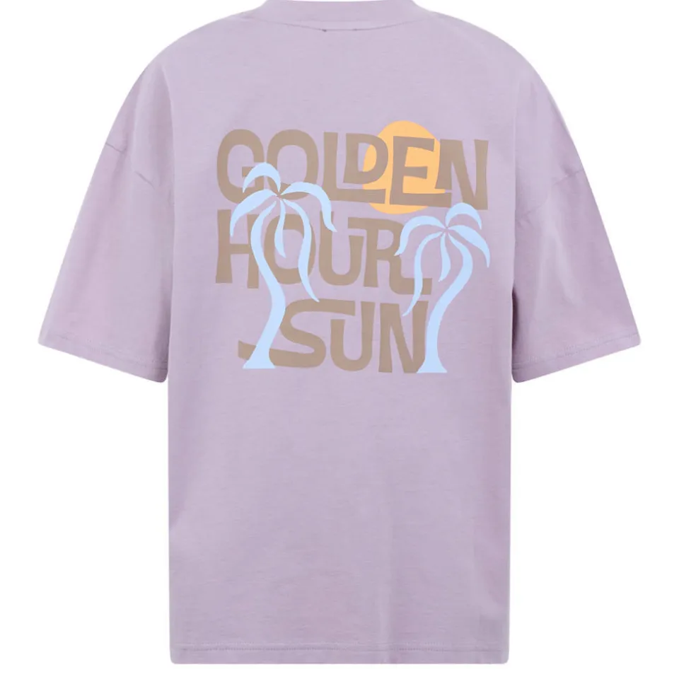 Shoeby T-shirt met backprint lila, foto 4