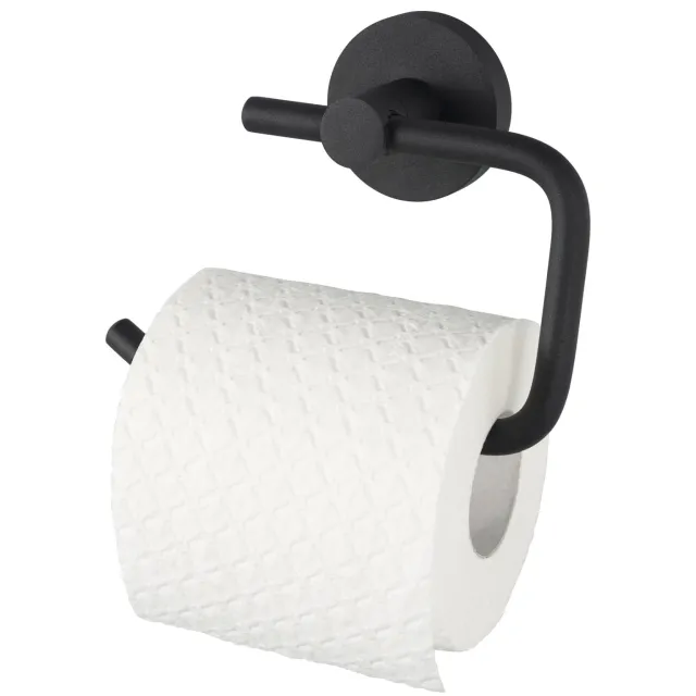 Haceka Kosmos toiletrolhouder zonder klep mat zwart