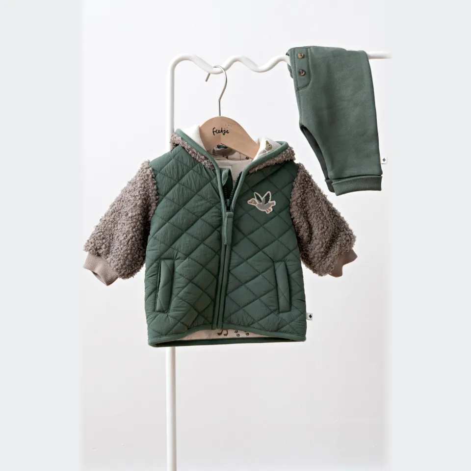 Feetje Wiggle and Waddle winterjas groen, foto 4