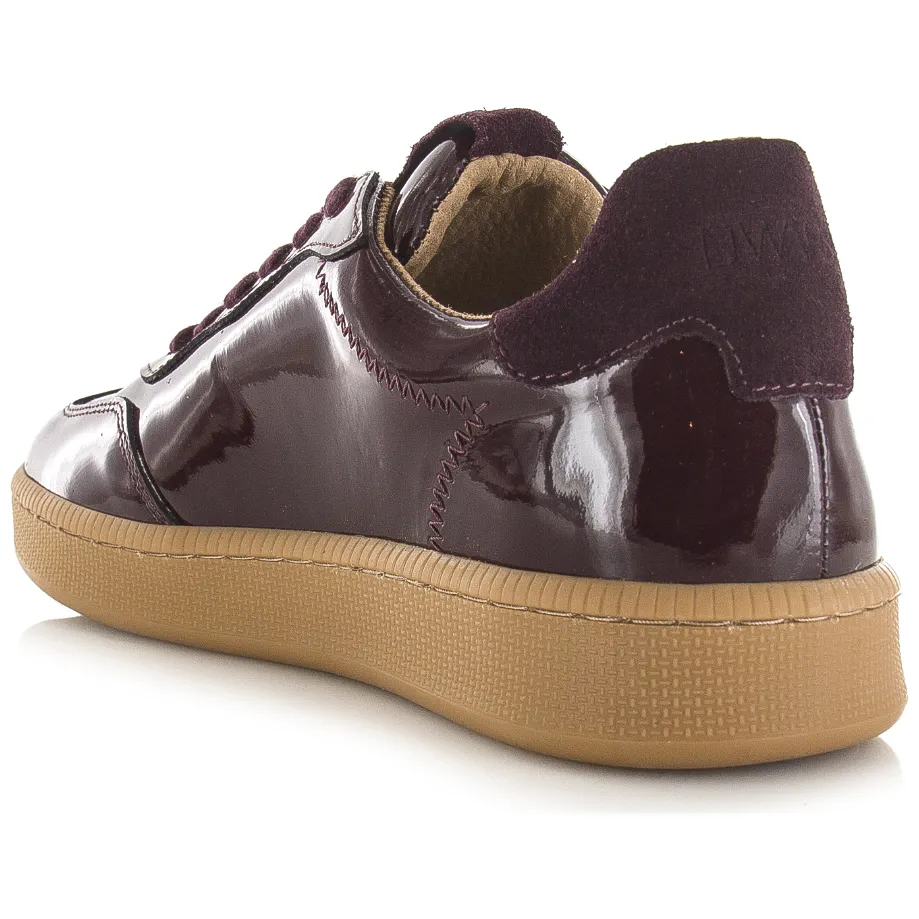 DWRS Label Salta verniz lage sneakers aubergine, foto 3