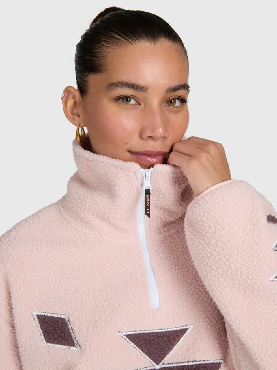 Brunotti Charley fleece sweater - roze, foto 8
