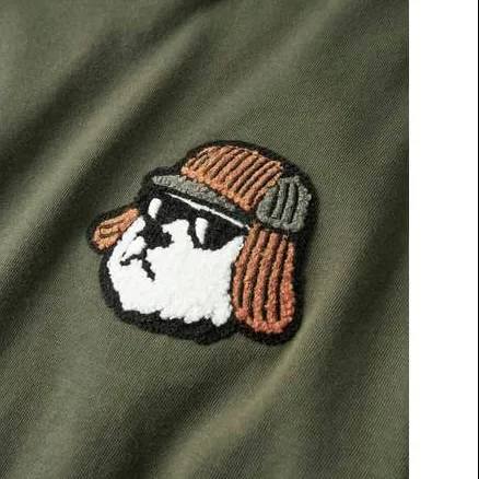 NAME IT rechtvallende longsleeve met patches olijfgroen, foto 2