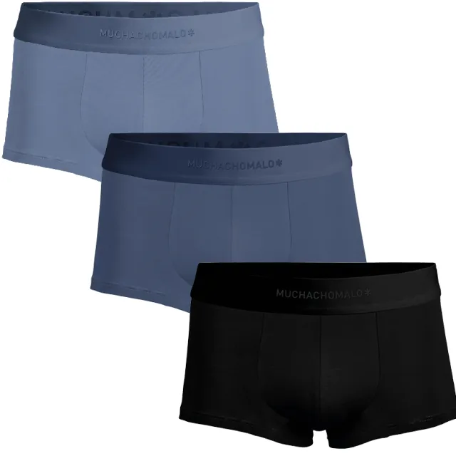 Muchachomalo Men 3-Pack Trunk Solid Veelkleurig