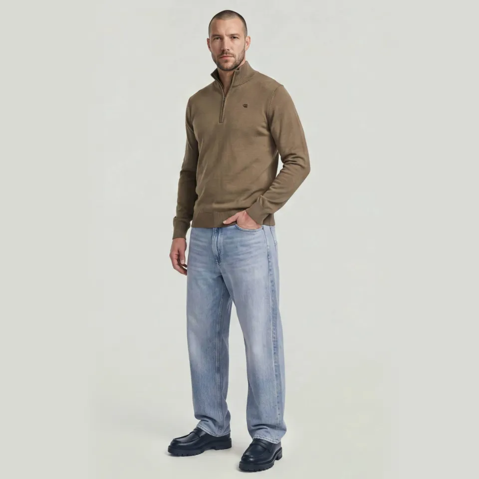 G-Star Raw G-STAR regular fit gebreide trui - donkergroen, foto 3