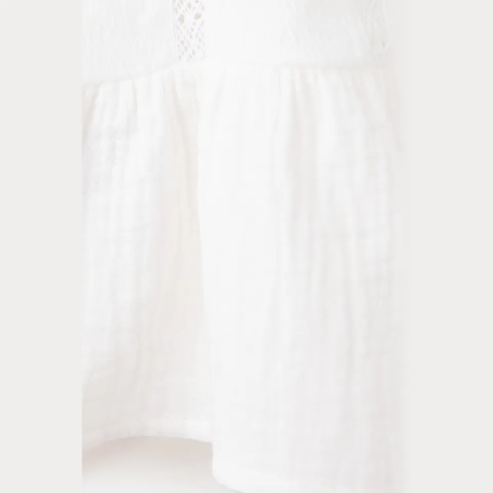 Mango Kids blousetop met ruches wit, foto 6