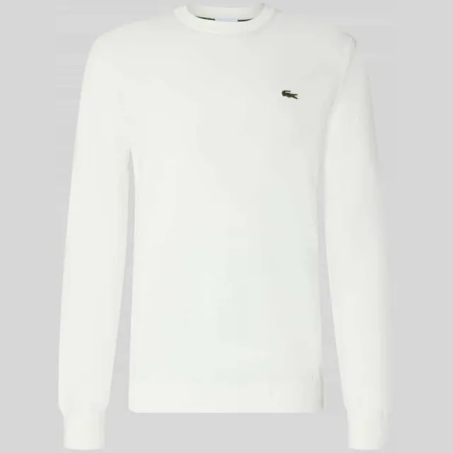 Lacoste Regular fit pullover van katoenmix wit, foto 2