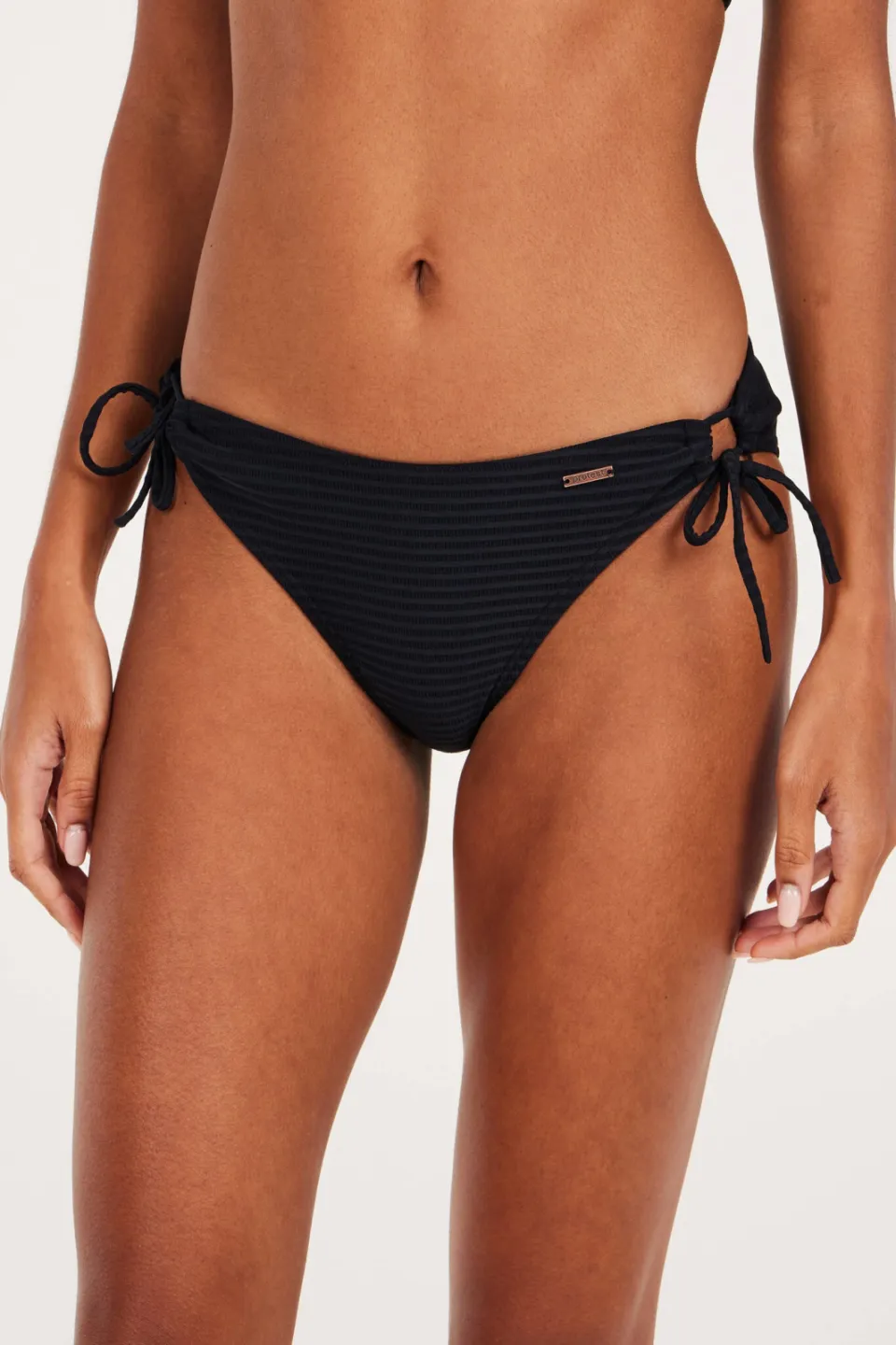 Protest strik bikinibroekje MIXBACK met ribstructuur zwart, foto 6