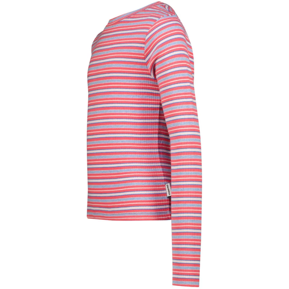 Vingino gestreepte longsleeve roze, foto 4