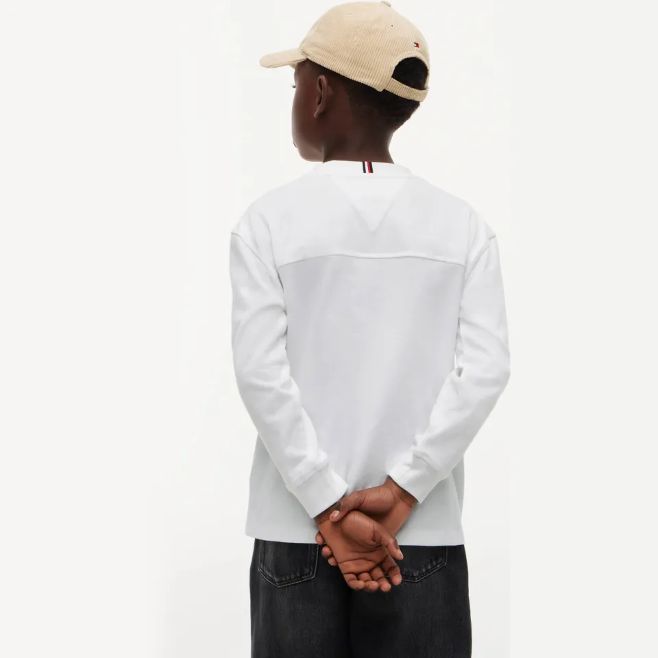 Tommy Hilfiger longsleeve met logo wit, foto 3