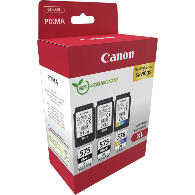 Canon PG-575XL CL-576XL inktcartridge multipack Zwart