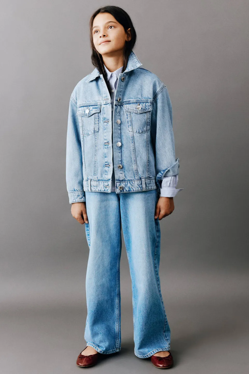 Mango spijkerjas medium blue denim, foto 4