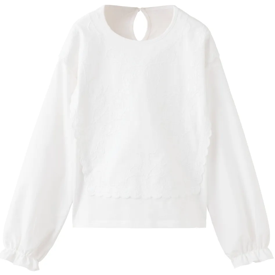 Mango T-shirt met borduursels wit, foto 2