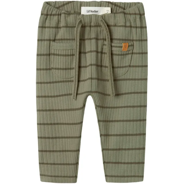 Lil' Atelier Baby babybroek olijfgroen, foto 2