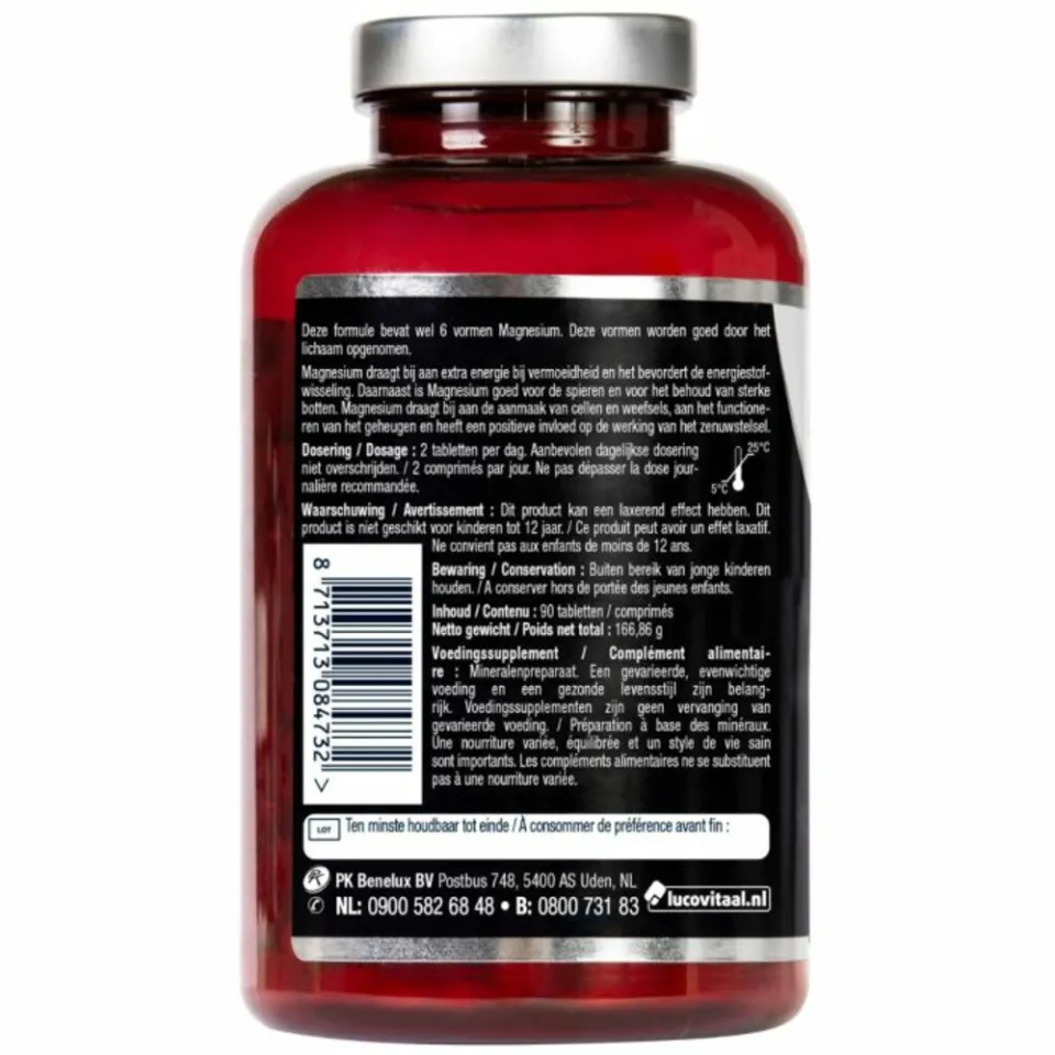 Lucovitaal Super Magnesium 6 Complex tabletten, foto 3