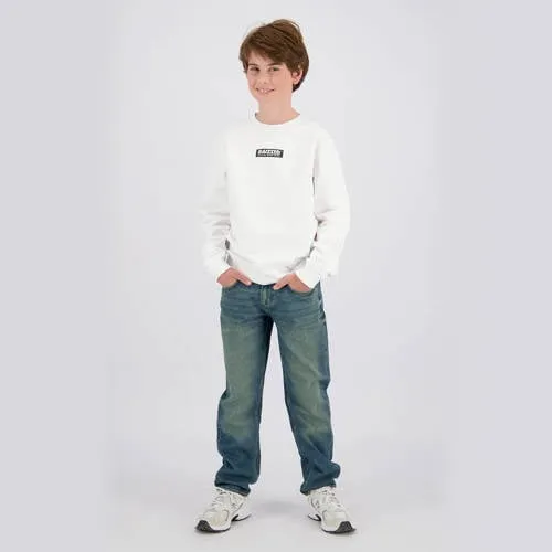 Raizzed sweater met logo - wit, foto 3