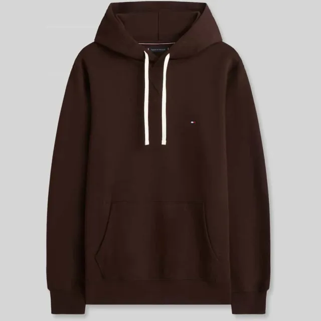 Tommy Hilfiger regular fit hoodie van katoenmix chocolate, foto 2