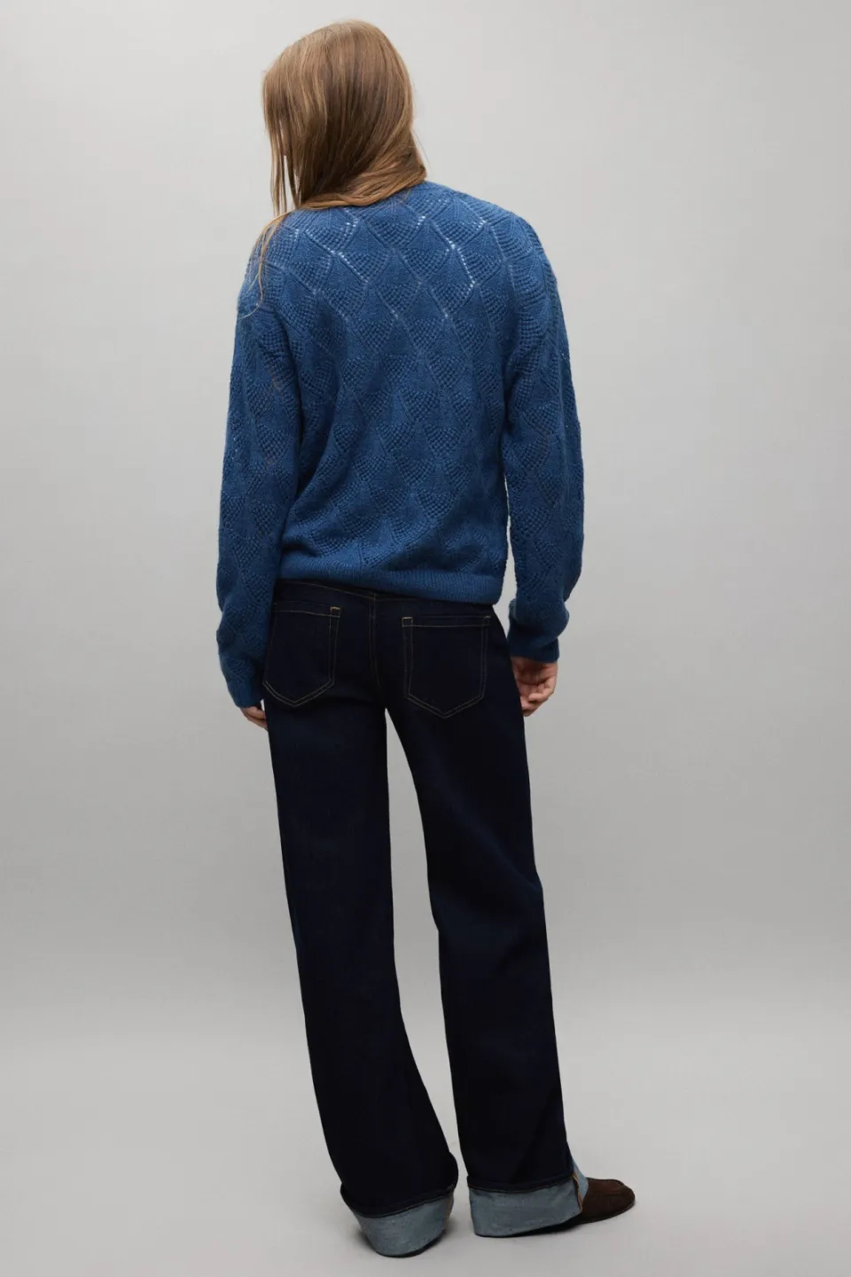 Mango TEEN gebreide trui - blauw, foto 3