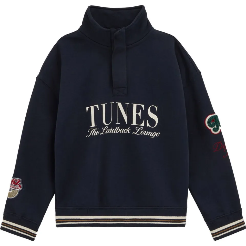 WE Fashion sweater met patches - donkerblauw, foto 2