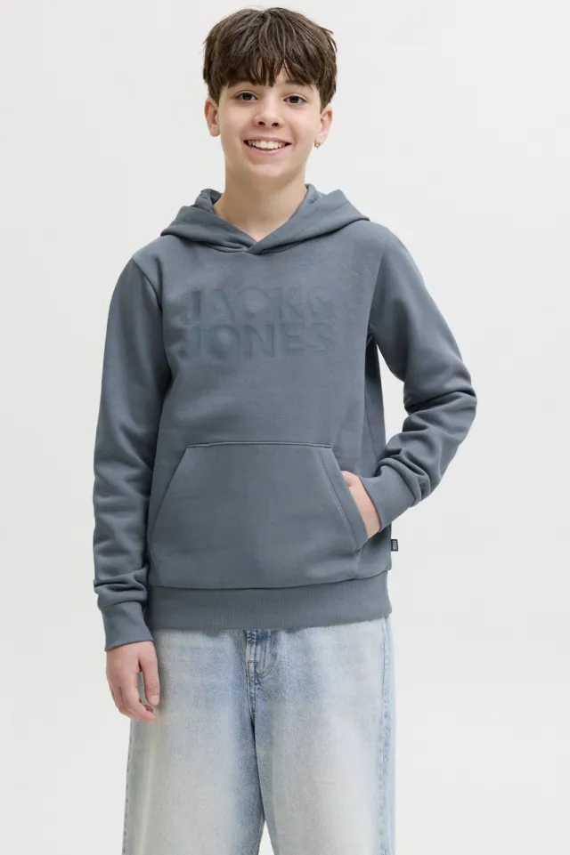 Jack & Jones JUNIOR hoodie grijsblauw