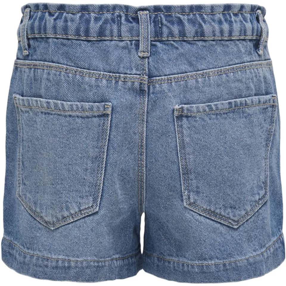 Only wide leg jeansshort lichtblauw denim, foto 3